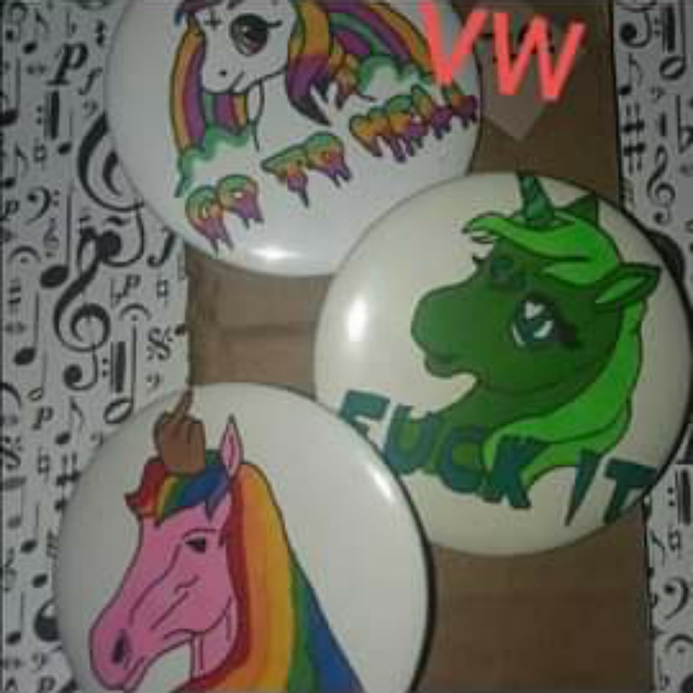 Swear Unicorns Badge Set